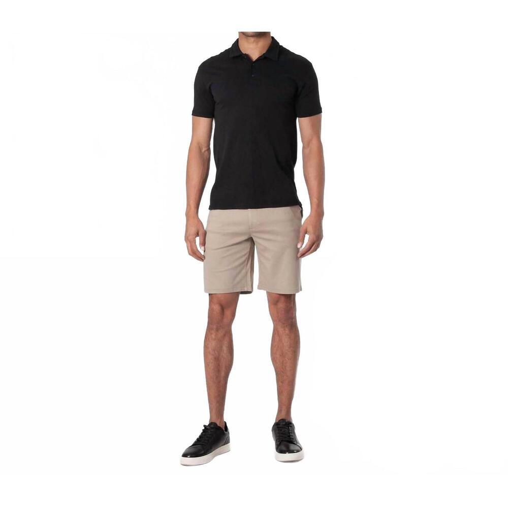 NEW TRUE CLASSIC men’s comfort knit chino shorts in khaki